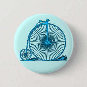 Cool Vintage Bicycle Illustration Products 6 Cm Round Badge