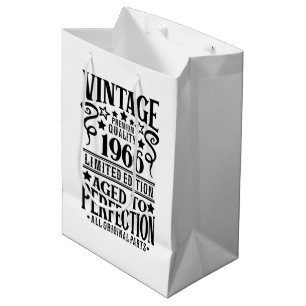 Cool Vintage Birth year 1966 Medium Gift Bag