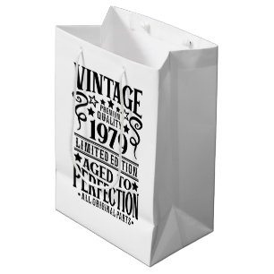Cool Vintage Birth year 1979 Medium Gift Bag