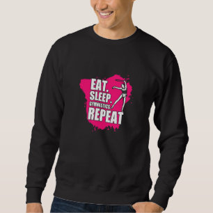 Cool Vintage Eat Sleep Gymnastics   Gymnast Sweatshirt