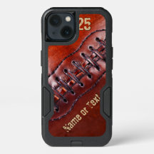 Cool Vintage Football iPhone Cases Name and Number