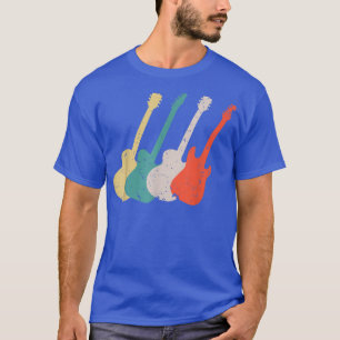 Cool Vintage Guitar Art For Men Women Guitarist Gu T-Shirt