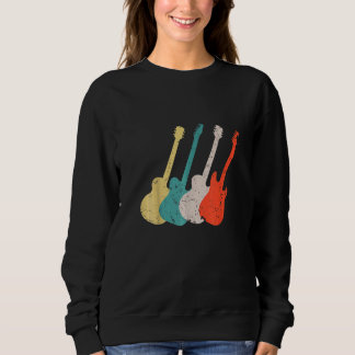 Cool Vintage Guitar For Men Women Guitarist Guitar Sweatshirt