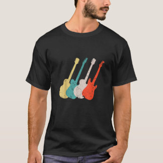 Cool Vintage Guitar For Men Women Guitarist Guitar T-Shirt