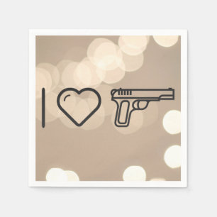 Cool Vintage Guns Napkin