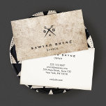 Cool Vintage Hair Stylist Barber Scissors Logo Business Card<br><div class="desc">An elegant and sophisticated design featuring monogrammed scissors logo on weathered stone like background. For additional matching marketing materials,  custom design or
logo enquiry,  please contact me at maurareed.designs@gmail.com and I will reply within 24 hours.
For shipping,  cardstock enquires and pricing contact Zazzle directly.</div>