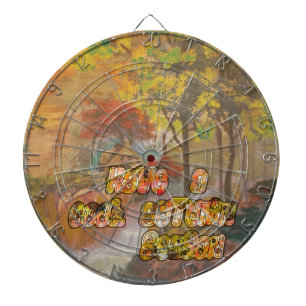 Cool vintage Hakuna Matata Have a cool Autum Seaso Dartboard