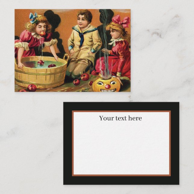 cool vintage Halloween party  Card (Front/Back)