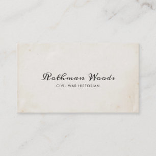 Cool Vintage Handwritten Calligraphy Script Business Card