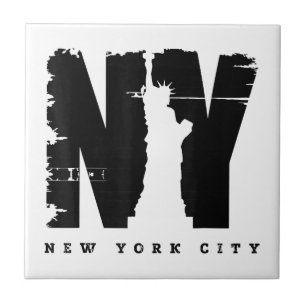 Cool Vintage New York City Style Tee Shirts, New Y Tile