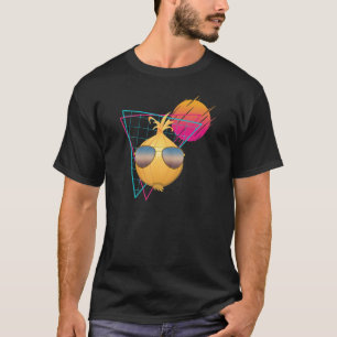 Cool Vintage Onion Wearing Sunglasses Vegetable O T-Shirt