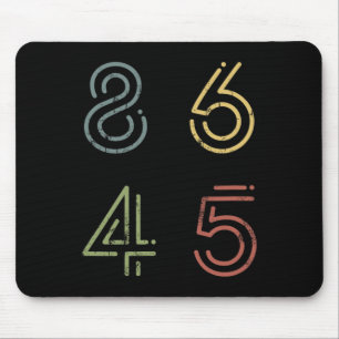 Cool Vintage Retro 86 45 Impeach Trump Mouse Pad