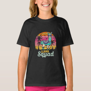 Cool Vintage Retro Llama Squad T-Shirt