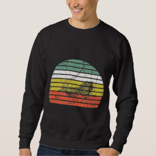 Cool Vintage Retro Sunset Bearded Dragon Graphic Sweatshirt
