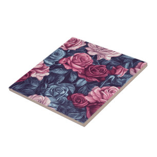 Cool Vintage Rose Ceramic Tiles  For Indoor Floori
