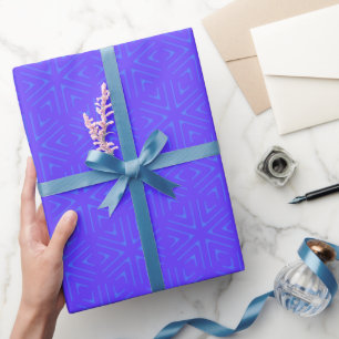 Cool Vintage Shimmering Geometric Feminine Wrapping Paper