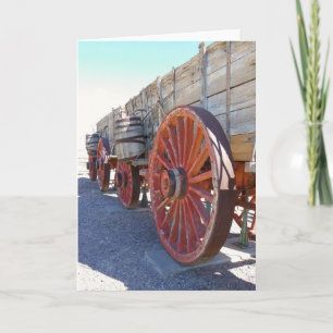 Cool Vintage Style Wagon Greeting Card! Card