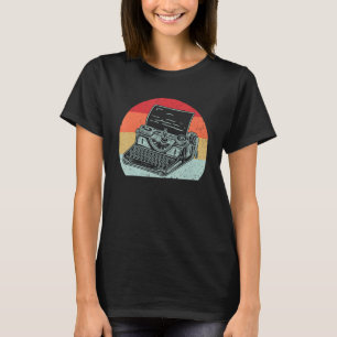 Cool Vintage Typewriter For Men Women Author Write T-Shirt
