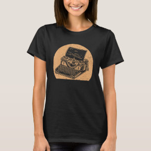 Cool Vintage Typewriter For Men Women Author Write T-Shirt