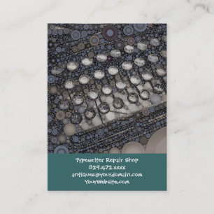 Cool Vintage Typewriter Modern Design Pop Art Business Card