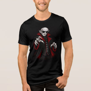 Cool Vintage Vampire Nosferatu Tri-Blend Shirt