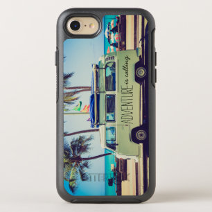 Cool Vintage Van Adventure Typography Quote OtterBox Symmetry iPhone 8/7 Case