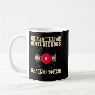 Cool Vinyl Record For Men Women LP Record Lover Mu Coffee Mug