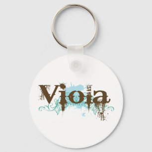 Cool Viola Grunge Gift Key Ring