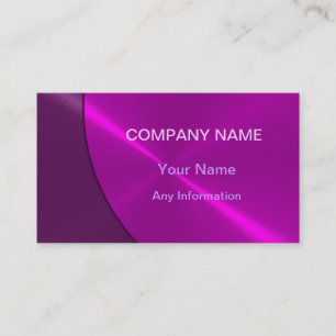 Cool Violet Luxury Metal Business Cards
