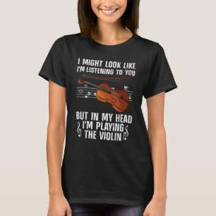 Cool Violin For Men Women Violinist Player Viola C T-Shirt