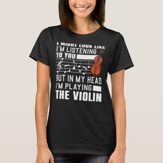 Cool Violin For Men Women Violinist Player Viola C T-Shirt (Front)