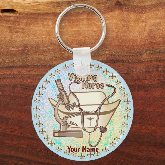 Cool Visiting Nurse  keychain (Front)