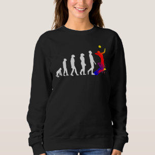 Cool Volleyball Or Beach Volleyball Retro Look Des Sweatshirt