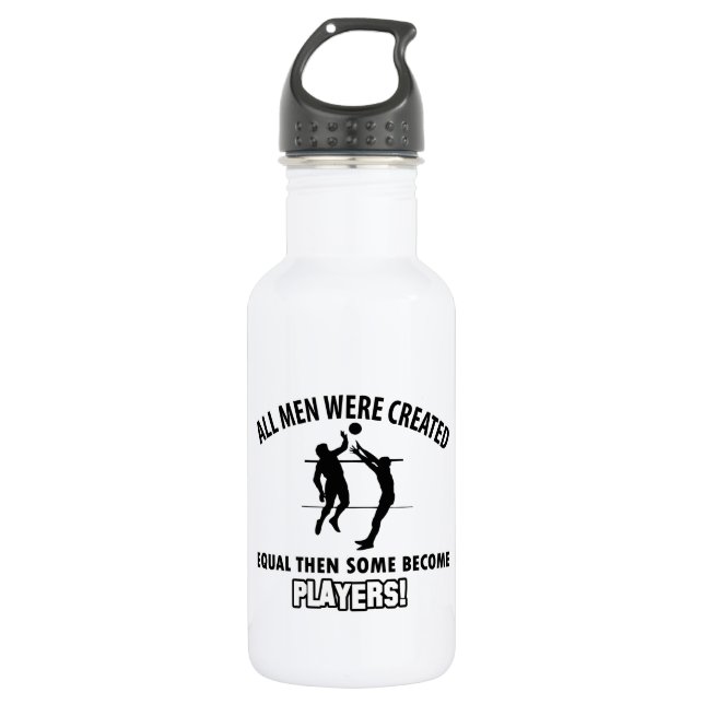 cool volleyball player design 532 ml water bottle (Front)