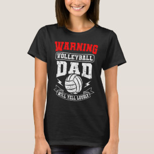 Cool Volleyball Sports Father Biggest Supporters T-Shirt