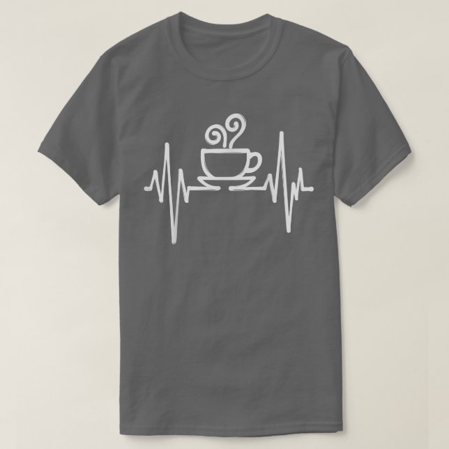 Cool Wake Up Coffee Cup Lover Drinker Caffeine  T-Shirt (Design Front)