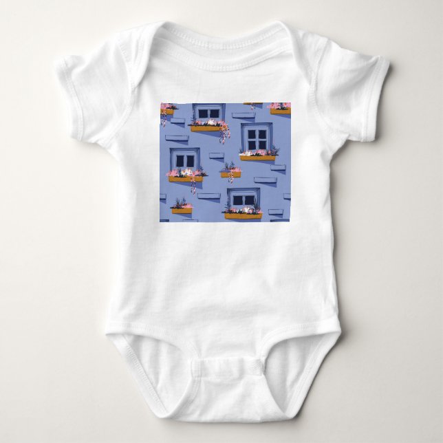 Cool Wall Windows Summer Pattern Baby Bodysuit (Front)