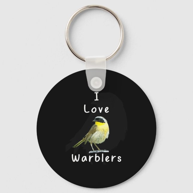 Cool Warbler _ Bird Watchers  Key Ring (Front)