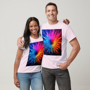 Cool Warm Spikey Starburst Art T-Shirt
