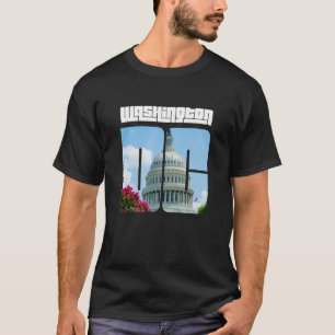 Cool Washington D C with US Capitol T-Shirt