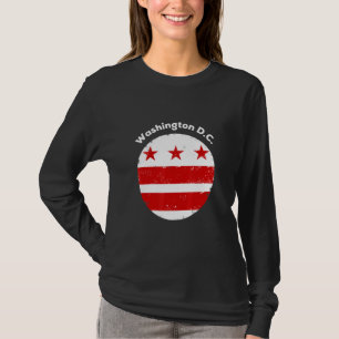 Cool Washington Dc Flag Design For All Ages T-Shirt