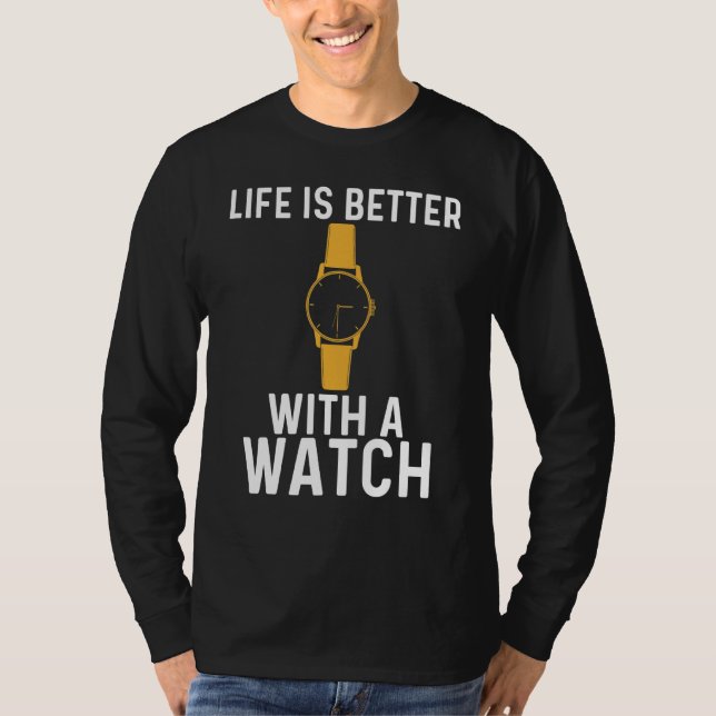 Cool Watch Collector Art For Men Women Collecting  T-Shirt (Front)