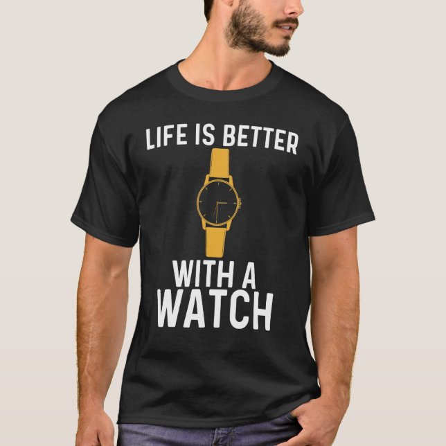 Cool Watch Collector Art For Men Women Collecting  T-Shirt (Front)