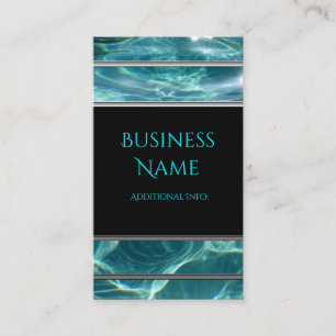 Cool Water Background Business Card 4