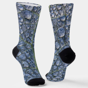 Cool water drops dew texture abstract socks