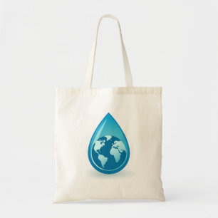 Cool Water World Tote Bag