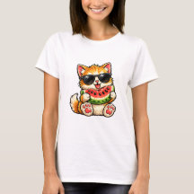 Cool Watermelon Cat