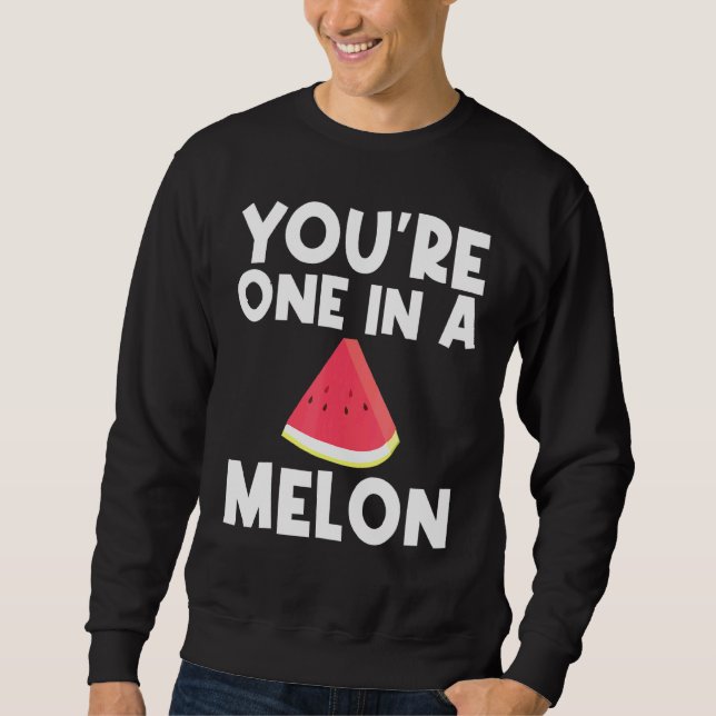 Cool Watermelon For Men Women Red Melon Fruit Beve Sweatshirt (Front)
