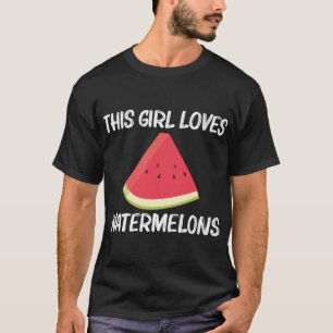 Cool Watermelon Gift For Girls Kids Red Melon Frui T-Shirt