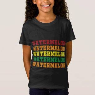 Cool Watermelon Lettering Design Summer Watermelon T-Shirt